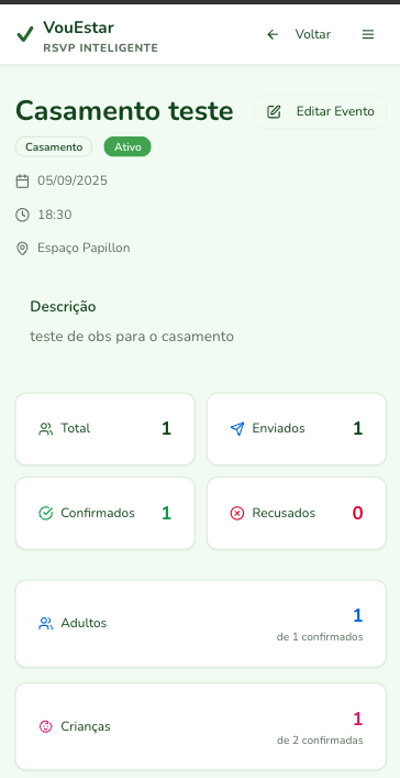 Interface Mobile VouEstar